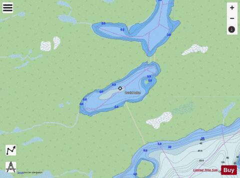 David Lake depth contour Map - i-Boating App - Streets