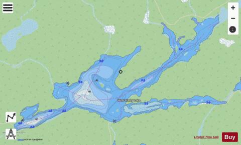 West Harry Lake depth contour Map - i-Boating App - Streets