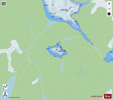Washa Lake depth contour Map - i-Boating App - Streets