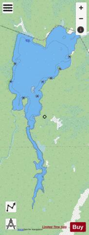 Kapuskasing Lake depth contour Map - i-Boating App - Streets