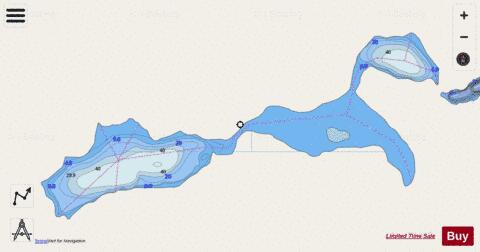 Kittson Lake depth contour Map - i-Boating App - Streets