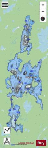 Makobe Lake depth contour Map - i-Boating App - Streets