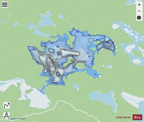Gavor Lake depth contour Map - i-Boating App - Streets