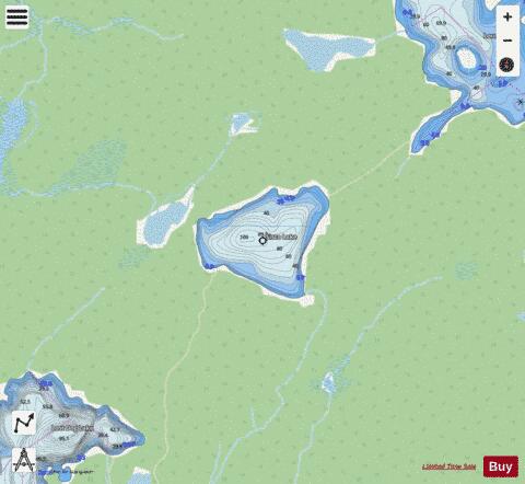 Sisco Lake depth contour Map - i-Boating App - Streets