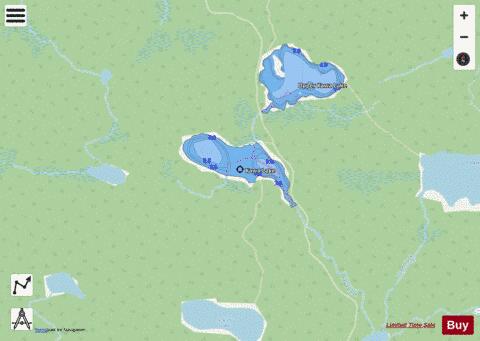 Kawa Lake depth contour Map - i-Boating App - Streets
