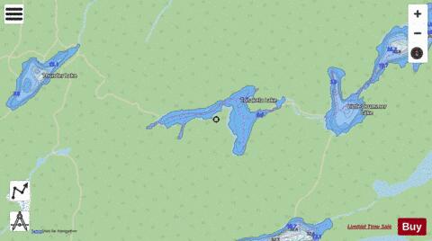 Tonakela Lake depth contour Map - i-Boating App - Streets