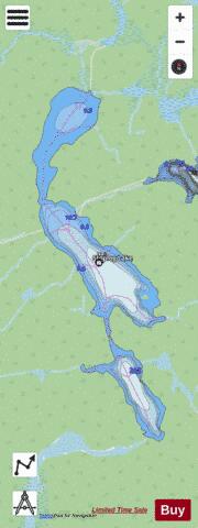 Stoplog Lake depth contour Map - i-Boating App - Streets