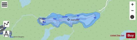 Card Lake depth contour Map - i-Boating App - Streets