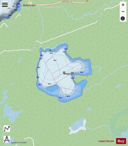 Young Lake depth contour Map - i-Boating App - Streets