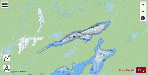 Concession Lake depth contour Map - i-Boating App - Streets