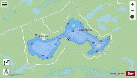 Minnicock Lake depth contour Map - i-Boating App - Streets
