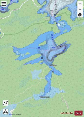 Cold Lake depth contour Map - i-Boating App - Streets