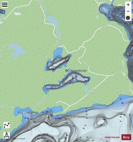 East Jeannie Lakes depth contour Map - i-Boating App - Streets