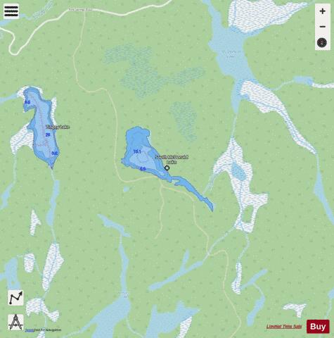South McDonald Lake depth contour Map - i-Boating App - Streets