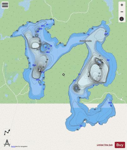 Sowden Lake depth contour Map - i-Boating App - Streets
