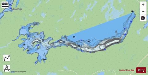Penassi Lake depth contour Map - i-Boating App - Streets