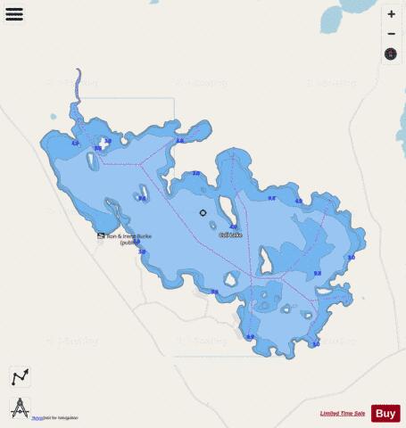 Coli lake depth contour Map - i-Boating App - Streets