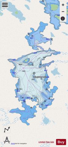 Wingiskus Lake depth contour Map - i-Boating App - Streets
