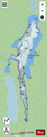 Radisson Lake depth contour Map - i-Boating App - Streets