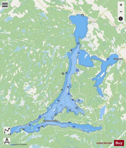 White Lake depth contour Map - i-Boating App - Streets