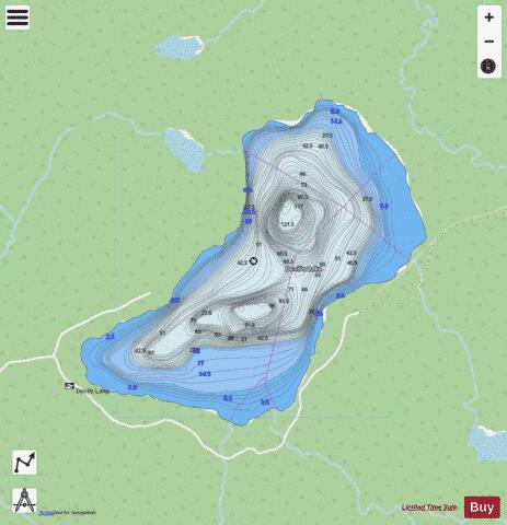 Deil Lake (Devil's Lake) depth contour Map - i-Boating App - Streets