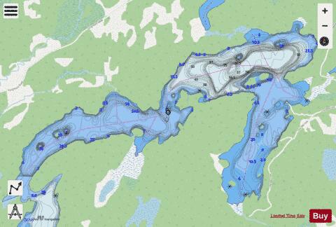 Lost Bay depth contour Map - i-Boating App - Streets