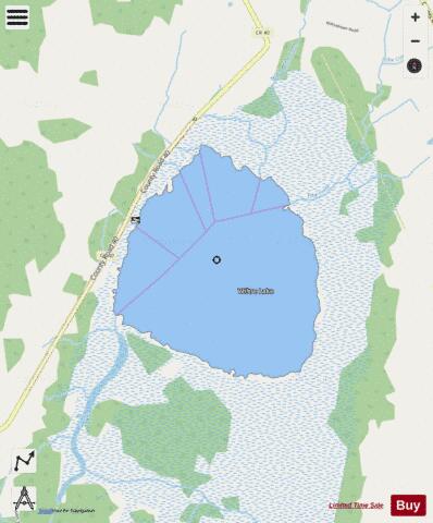 Wiltse Lake depth contour Map - i-Boating App - Streets