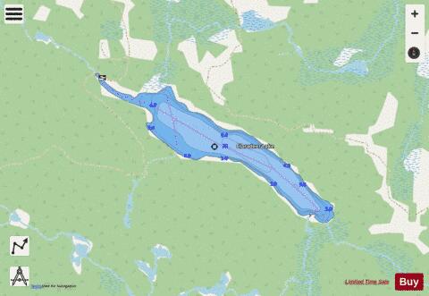 Claradeer Lake depth contour Map - i-Boating App - Streets