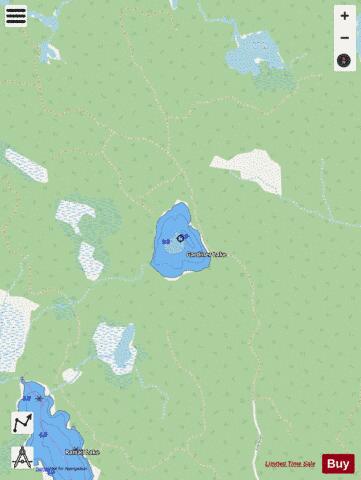 Gardiner Lake depth contour Map - i-Boating App - Streets