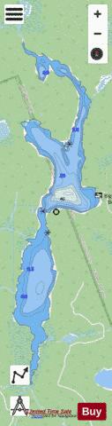 Big Bissett Lake depth contour Map - i-Boating App - Streets