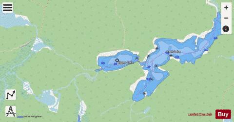 Tigger Lake depth contour Map - i-Boating App - Streets