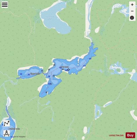 Pooh Lake depth contour Map - i-Boating App - Streets