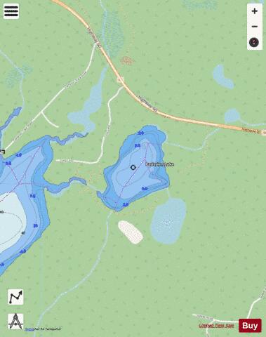 Parissien Lake depth contour Map - i-Boating App - Streets