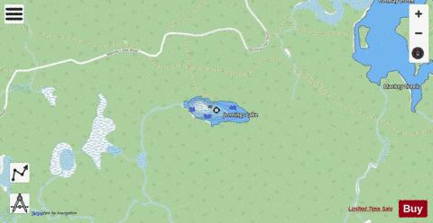 Jennings Lake depth contour Map - i-Boating App - Streets