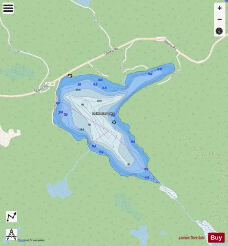 McMaster Lake depth contour Map - i-Boating App - Streets