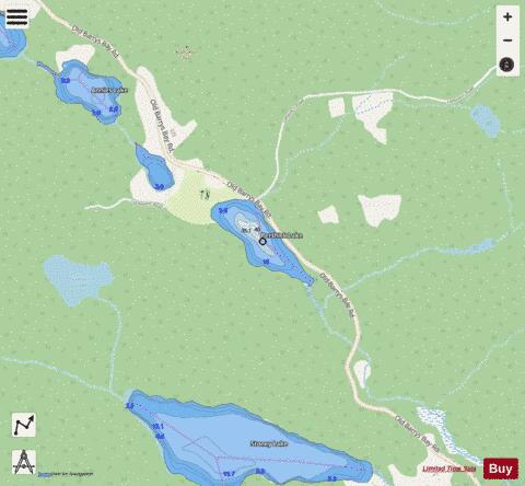 Pershick Lake depth contour Map - i-Boating App - Streets