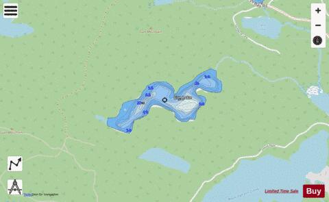 Gun Lake depth contour Map - i-Boating App - Streets