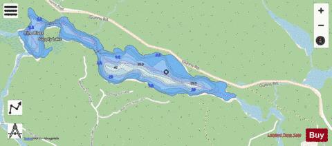 Stevenson Lake depth contour Map - i-Boating App - Streets