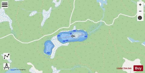 Chain Of Lakes 1 depth contour Map - i-Boating App - Streets