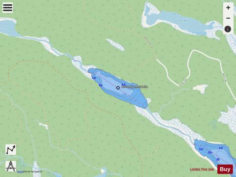 James Lakes depth contour Map - i-Boating App - Streets