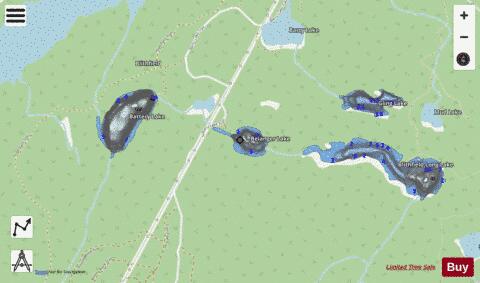Belanger Lake depth contour Map - i-Boating App - Streets