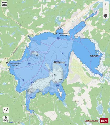 Calabogie Lake depth contour Map - i-Boating App - Streets