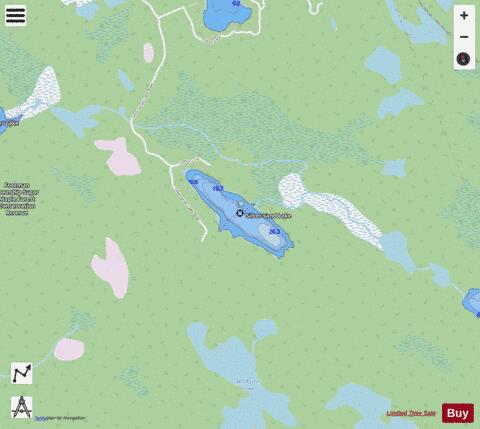 Silver Sand Lake depth contour Map - i-Boating App - Streets