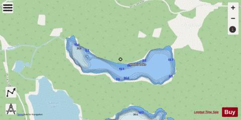 Newell Lake depth contour Map - i-Boating App - Streets