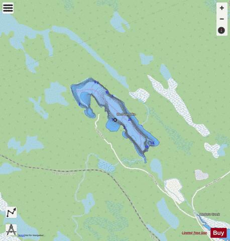 Medora Lake depth contour Map - i-Boating App - Streets