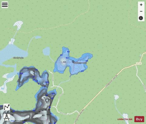 Poorhouse Lake depth contour Map - i-Boating App - Streets