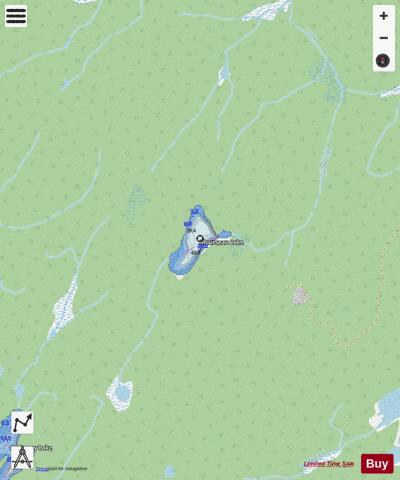Mousseau Lake depth contour Map - i-Boating App - Streets