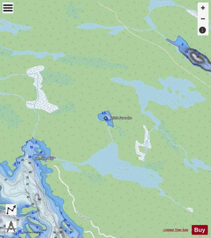 LittleFox Lake depth contour Map - i-Boating App - Streets