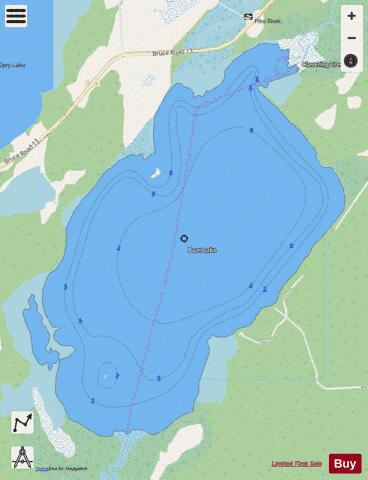 Boat Lake depth contour Map - i-Boating App - Streets