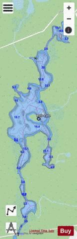 Bells Lake depth contour Map - i-Boating App - Streets